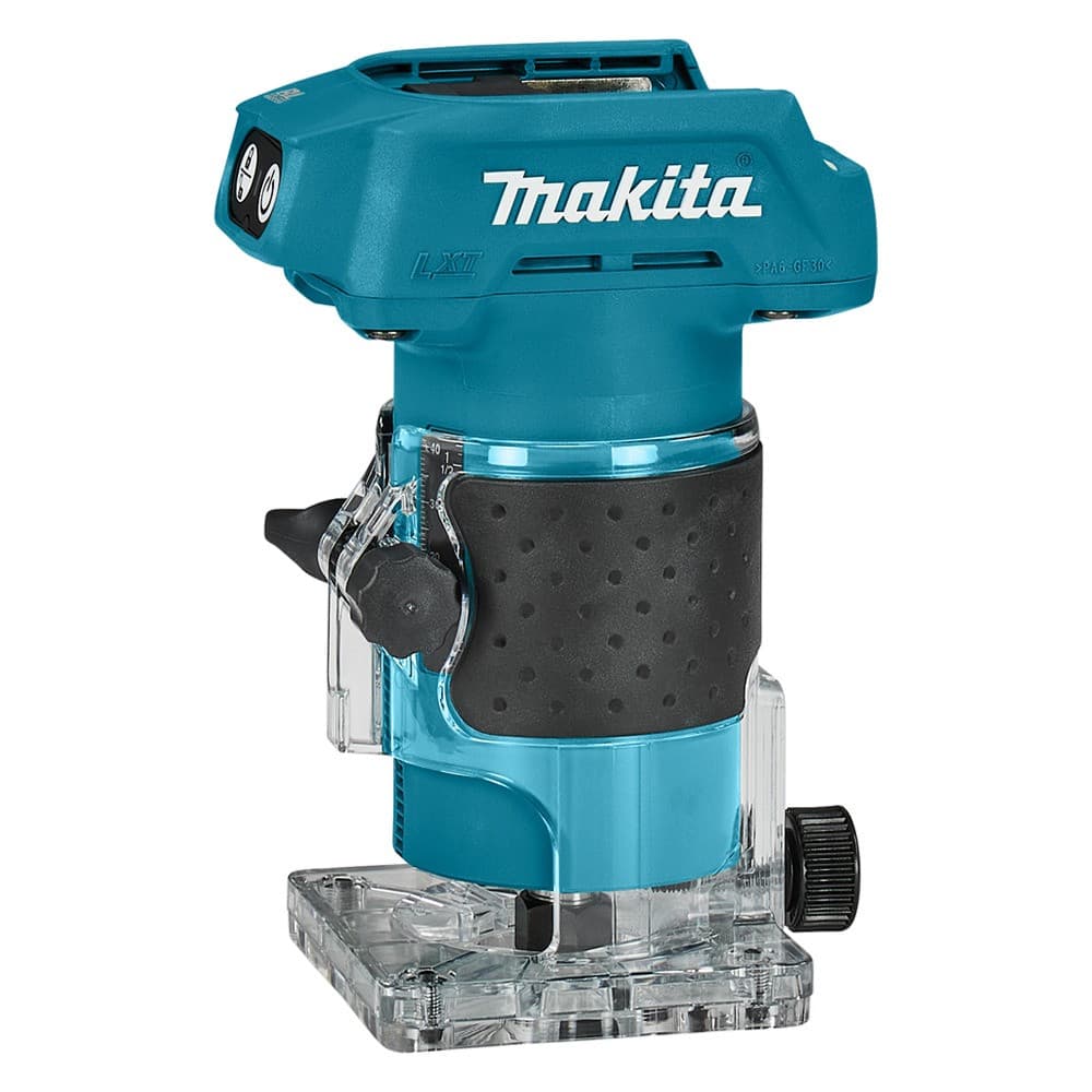 Фрезер акумуляторний безщітковий окантувальний Makita DRT52Z 18 В, цанга 6 мм, без АКБ і ЗП — фото 2