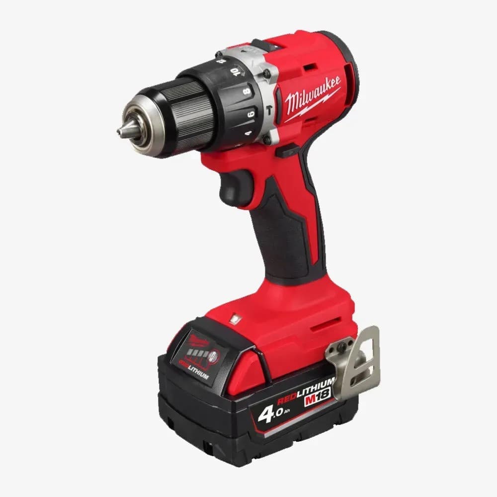 Дриль-шурупокрут акумуляторний ударний безщітковий Milwaukee M18 BLPDRC-402C 18 В, 60,5 Н·м, 2 АКБ 4 А·год — фото 2