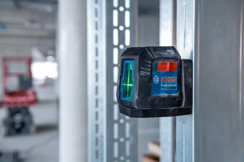 Лазерний нівелір Bosch GLL 12-22 G Professional, зелений промінь, 12 м, IP55, чохол — фото 7