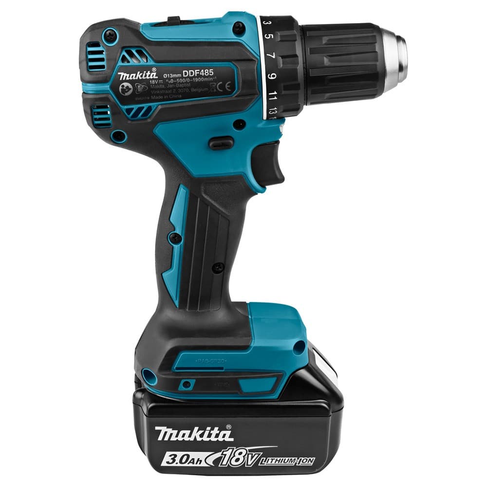 Дриль-шурупокрут акумуляторний Makita DDF485SFJ 18 В, 50 Нм, 2×3 А·год, Makpac — фото 6