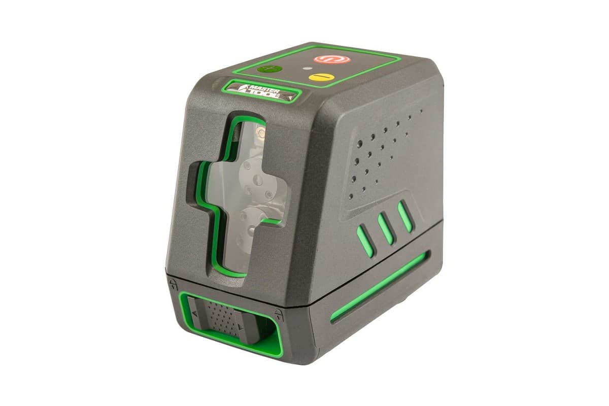 Рівень лазерний MASTERTOOL 30 м ±0.3 мм/м 2 гол H/V/H+V H130°/V130° ±4° GREEN/510 нм клас II IP54 ААх4 сумка 30-1904