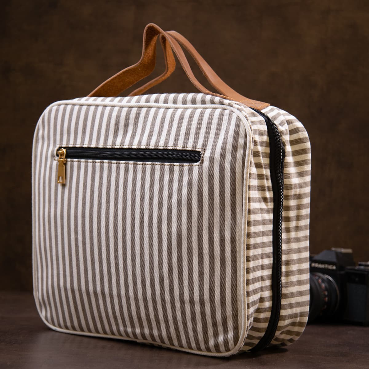 Сумка органайзер для подорожей текстильна Vintage 20650 Біла — фото 7