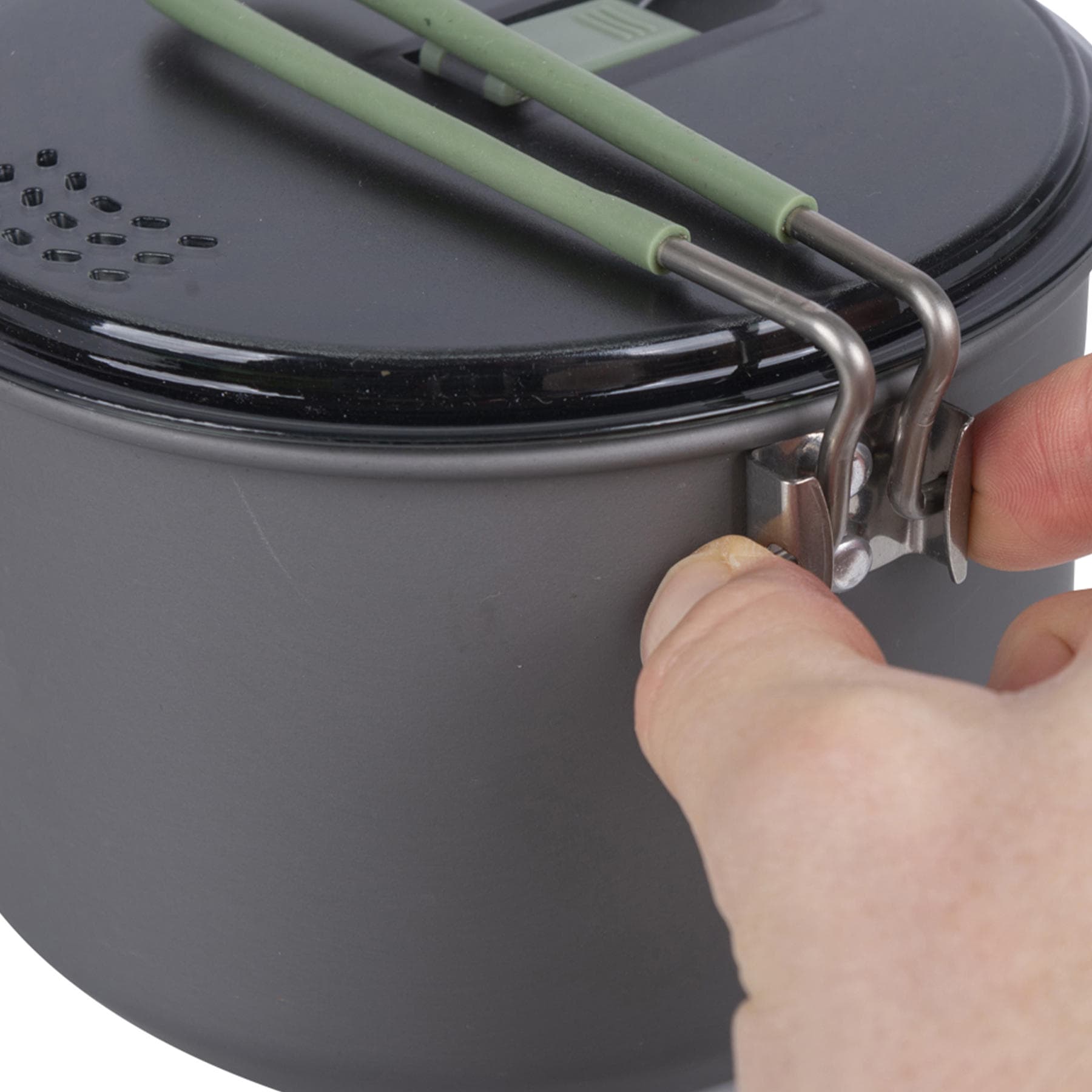 Каструля Bo-Camp Explorer Hard Anodized 1L Grey/Green (2200236) — 10