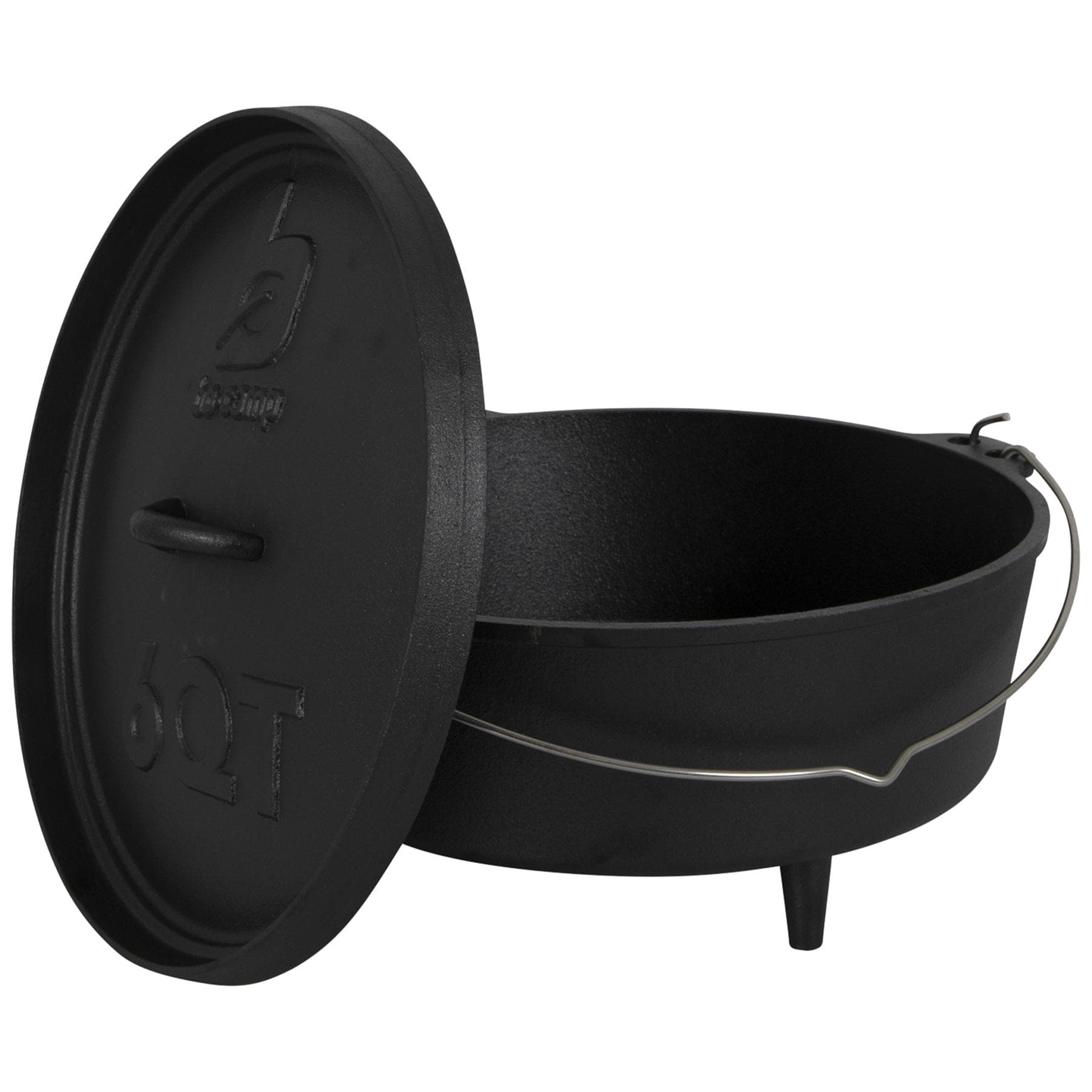 Казан с крышкой Bo-Camp Dutch Oven Cast Iron 31 cm / 5 L Black (2122410) — 6