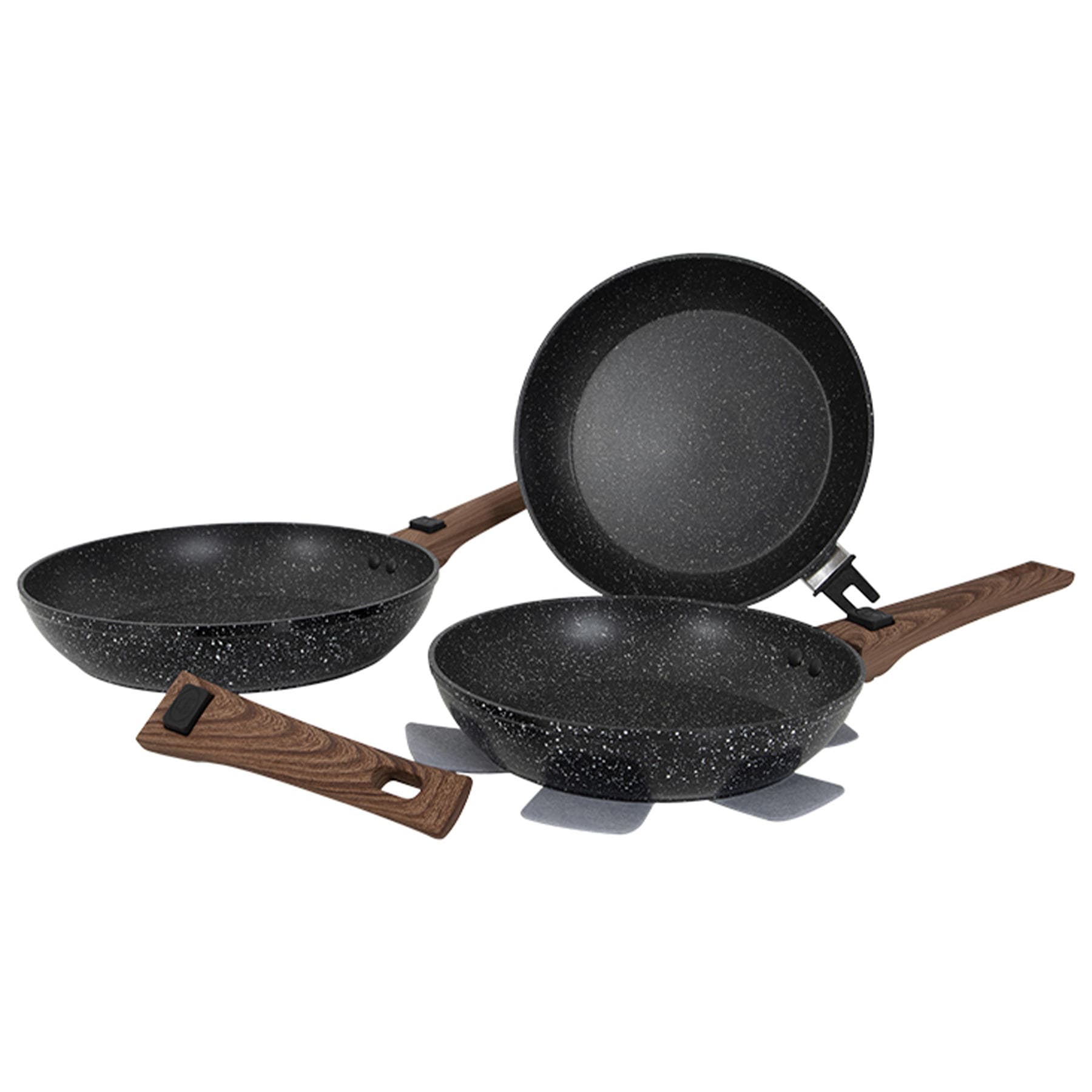 Набір сковорідок Gimex Frying Pan Set 3 предмети Black (6979264) — 2