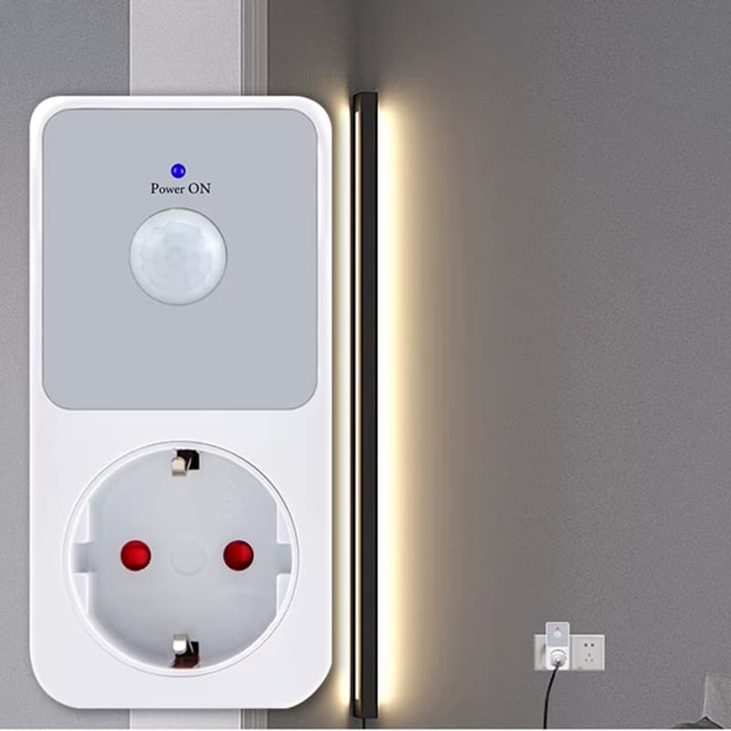 Розетка з датчиком руху Nectronix PIR01-EU, 16 Ампер, 3680 Ватт — 8