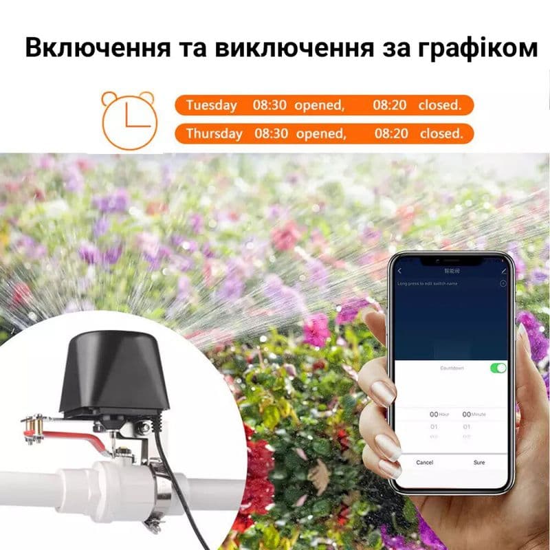 Електропривід шарового крану wifi сервопривід бездротовий 12 вольт для кранів 1/2 дюйма Nectronix CW-15DN — 9