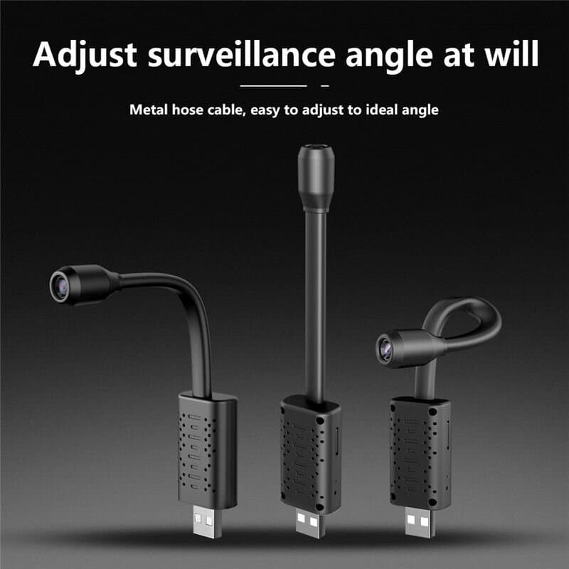 Міні wifi камера USB на гнучкому шлейфі Nectronix U21, запис 1280х720P, V380pro app — 9