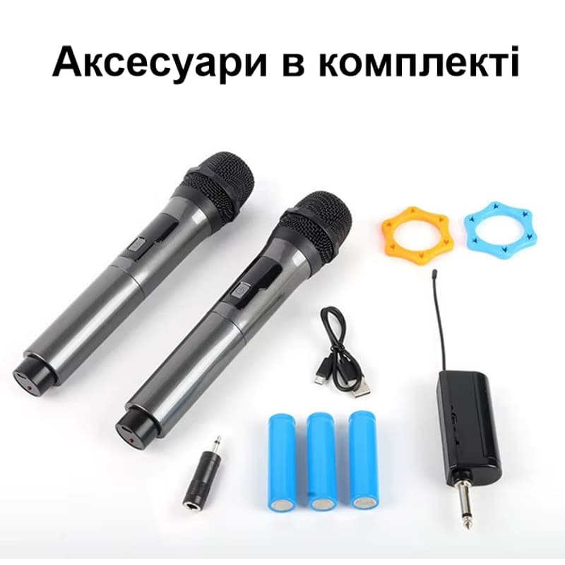 Комплект з 2х бездротових професійних мікрофонів із приймачем Nectronix WM-2 UHF, до 20 метрів — 9