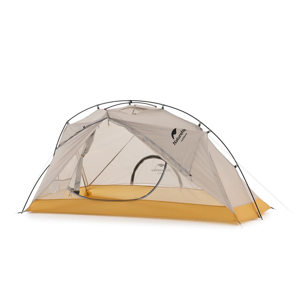 Намет надлегкий одномісний Naturehike NH21ZP003, сіро-жовтий — 2