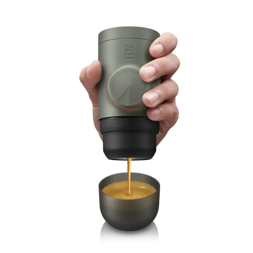 Портативна еспресо-кавоварка Wacaco Minipresso GR2, механічна, для меленої кави — 6