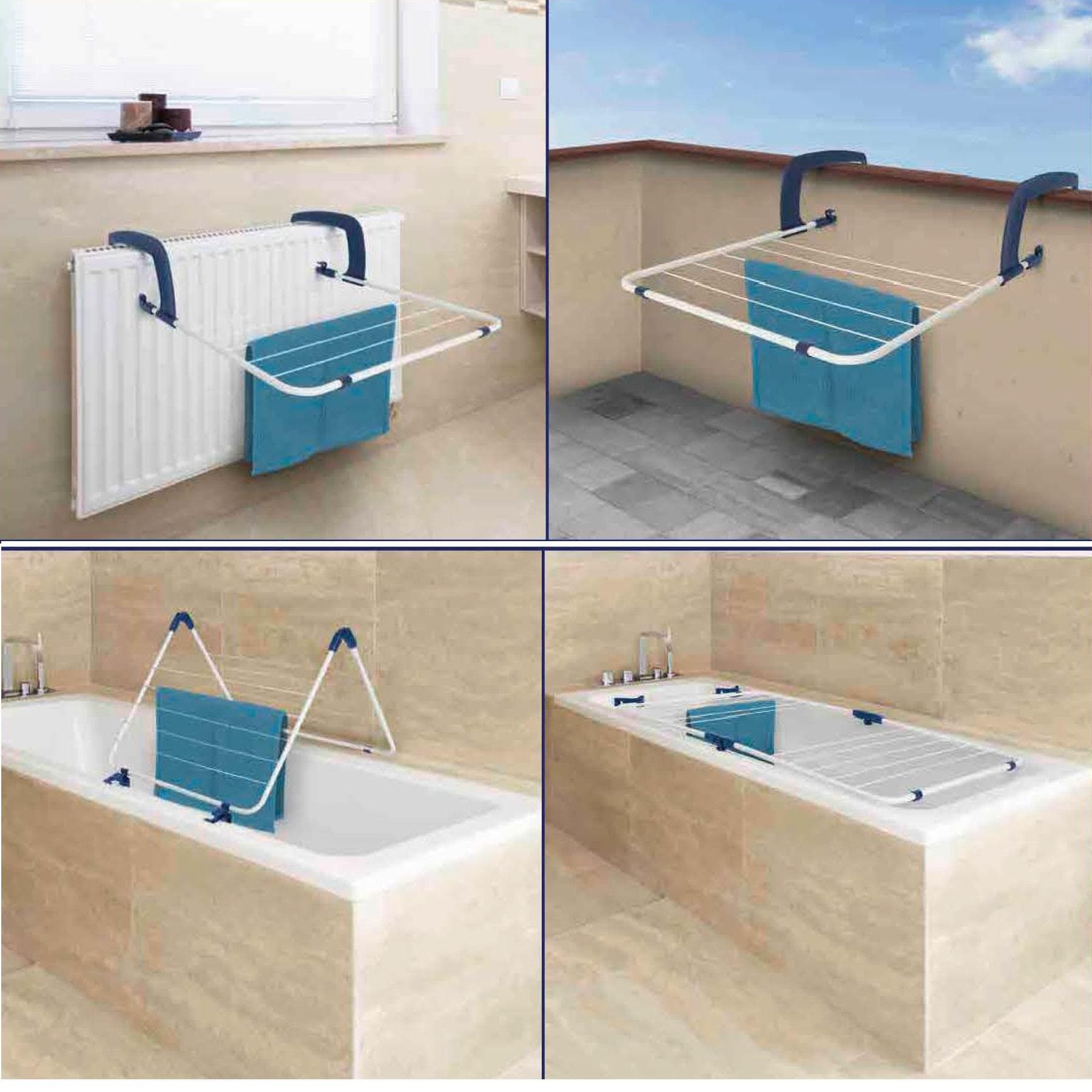 Сушарка для білизни підлогова Casa Si Flex Dry 4in1 White (CS92970D05) — 4