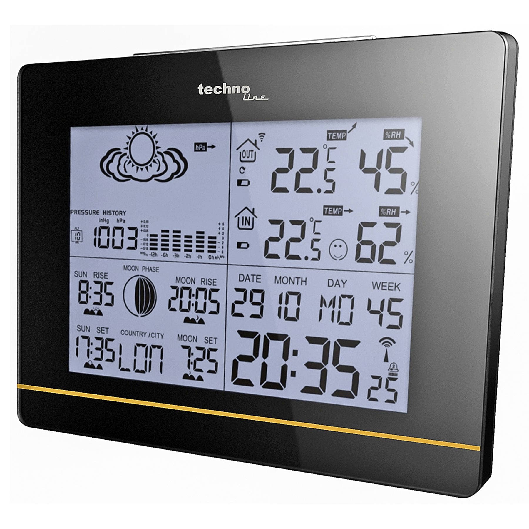 Метеостанція Technoline WS6750 Black (WS6750) — 6