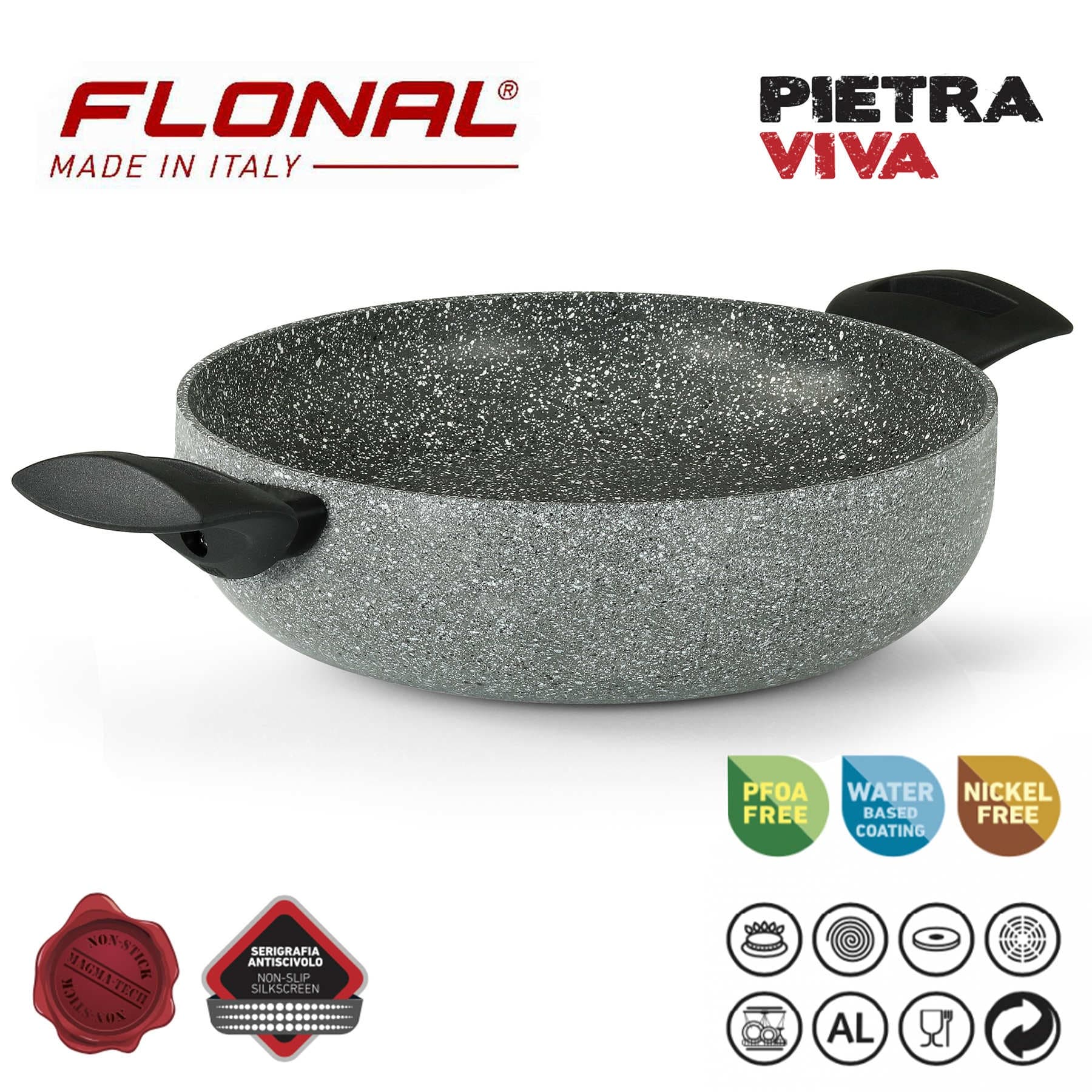 Сотейник Flonal Pietra Viva 28 см (PV8PH2870) — 4