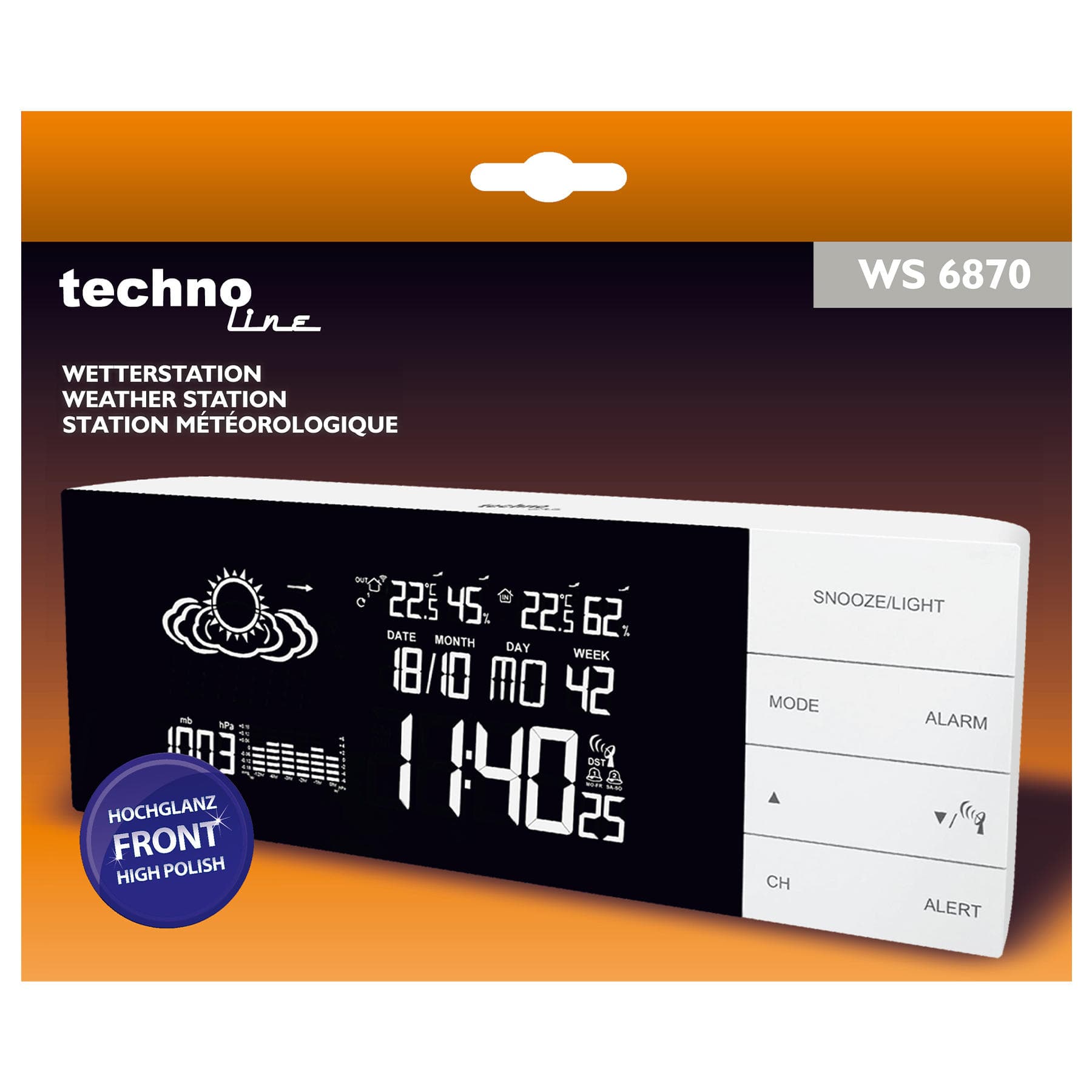 Метеостанція Technoline WS6870 White (WS6870) — 5