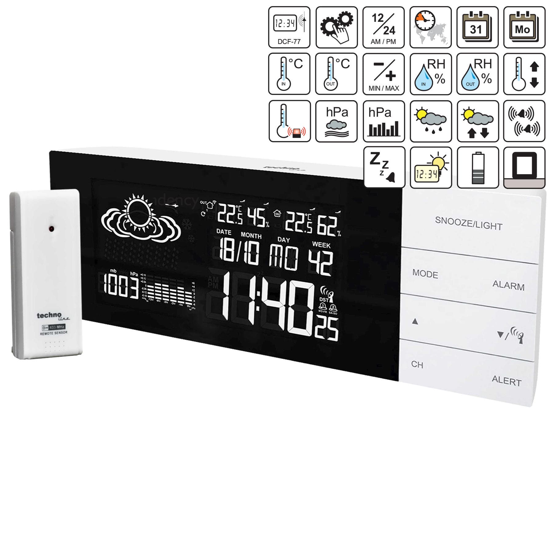 Метеостанція Technoline WS6870 White (WS6870) — 6