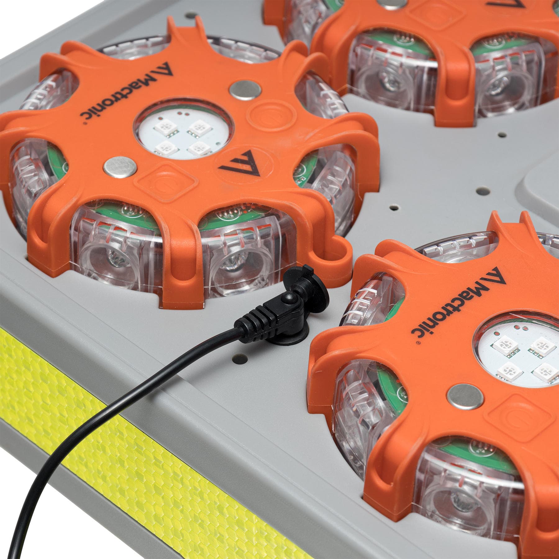 Комплект ліхтарів професійних Mactronic X-Flare (30 Lm) Red/Blue/Amber Recharg 12/220V (PSD0112) — 2