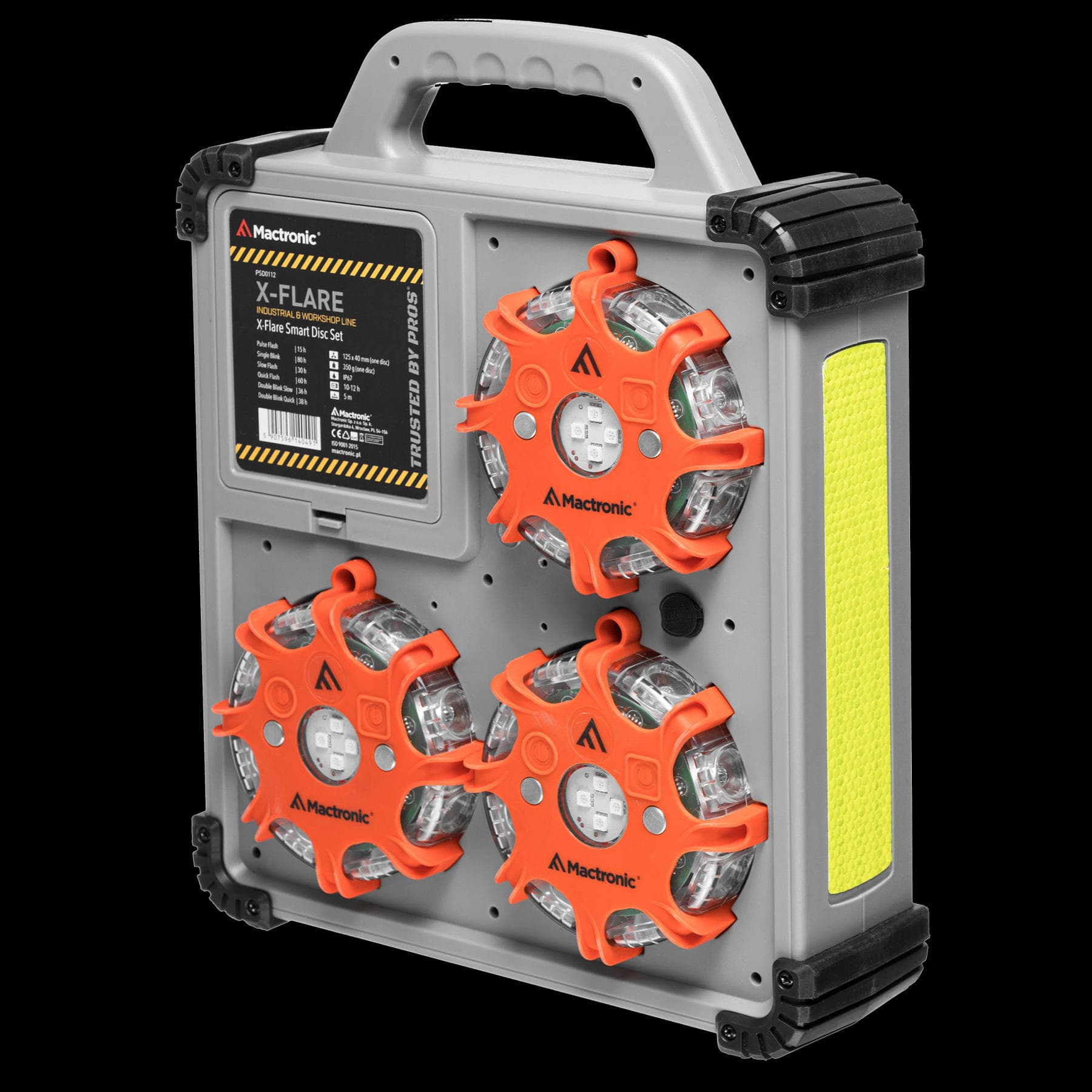 Комплект ліхтарів професійних Mactronic X-Flare (30 Lm) Red/Blue/Amber Recharg 12/220V (PSD0112) — 4