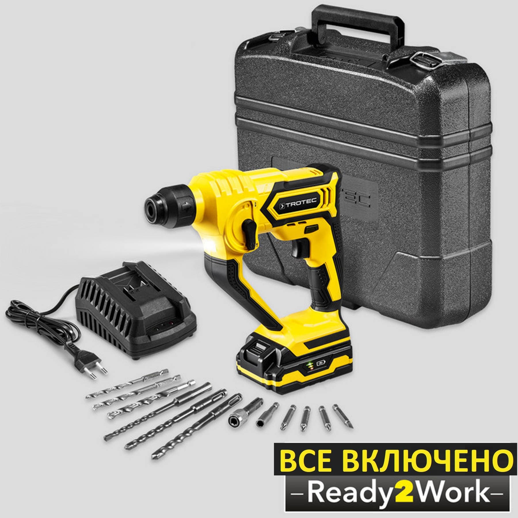 Перфоратор акумуляторний Trotec PRDS 10-20V + кейс (4415000201) — 10