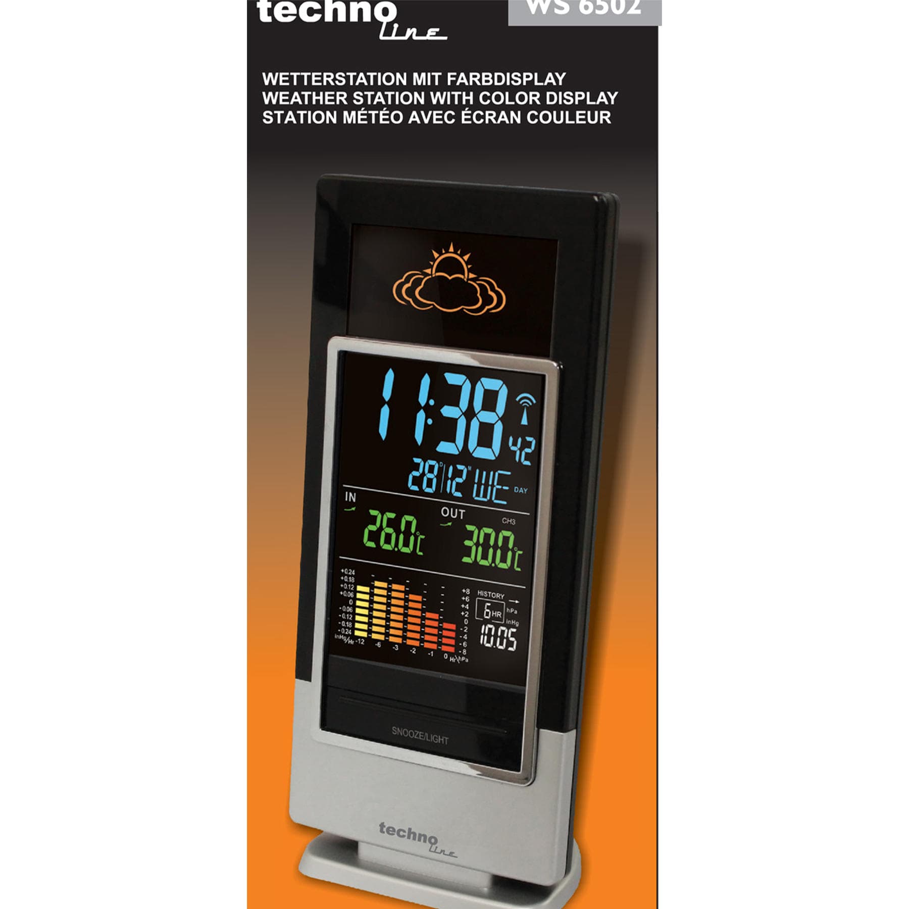 Метеостанція Technoline WS6502 Black/Silver (WS6502) — 7
