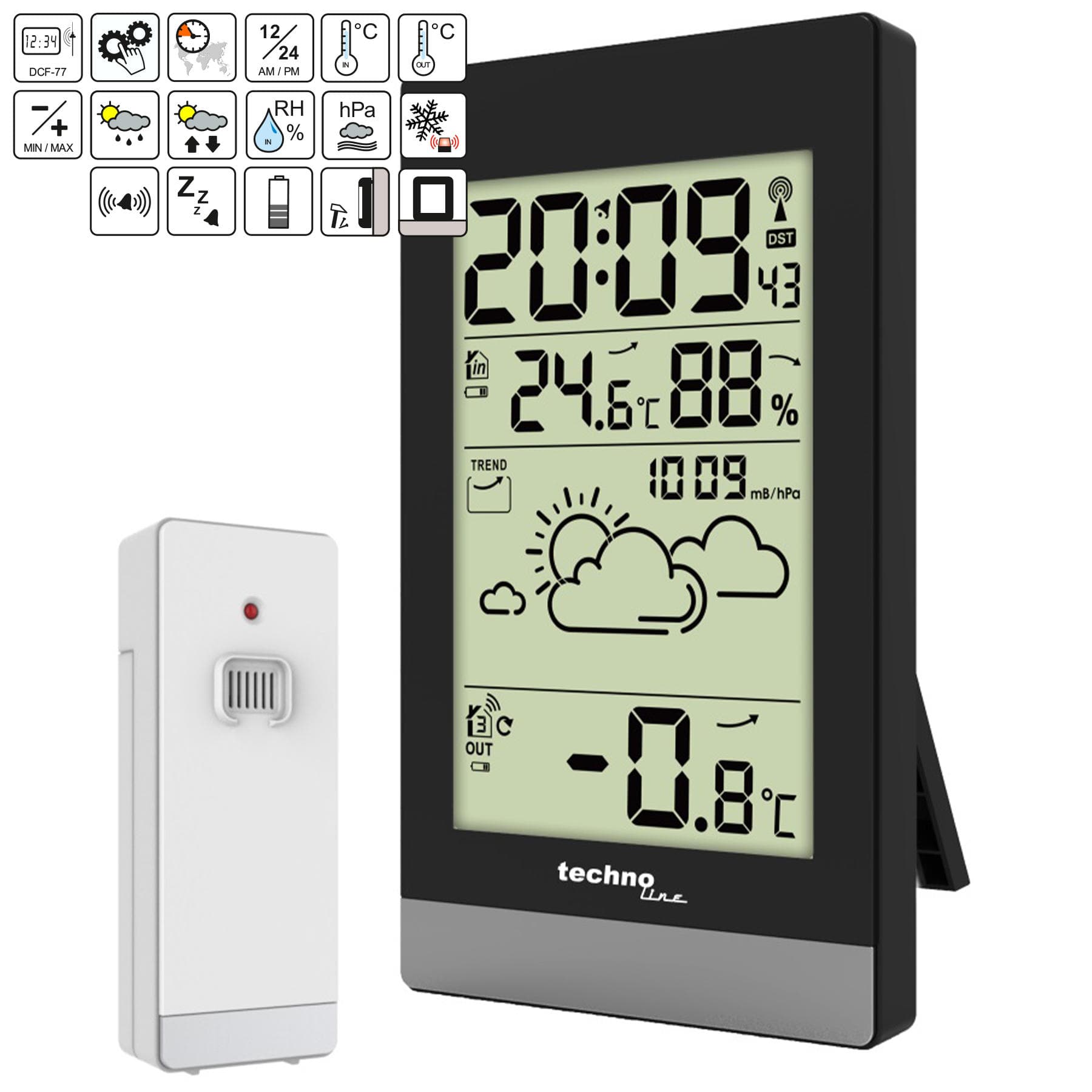 Метеостанція Technoline WS9132 Black (WS9132) — 3