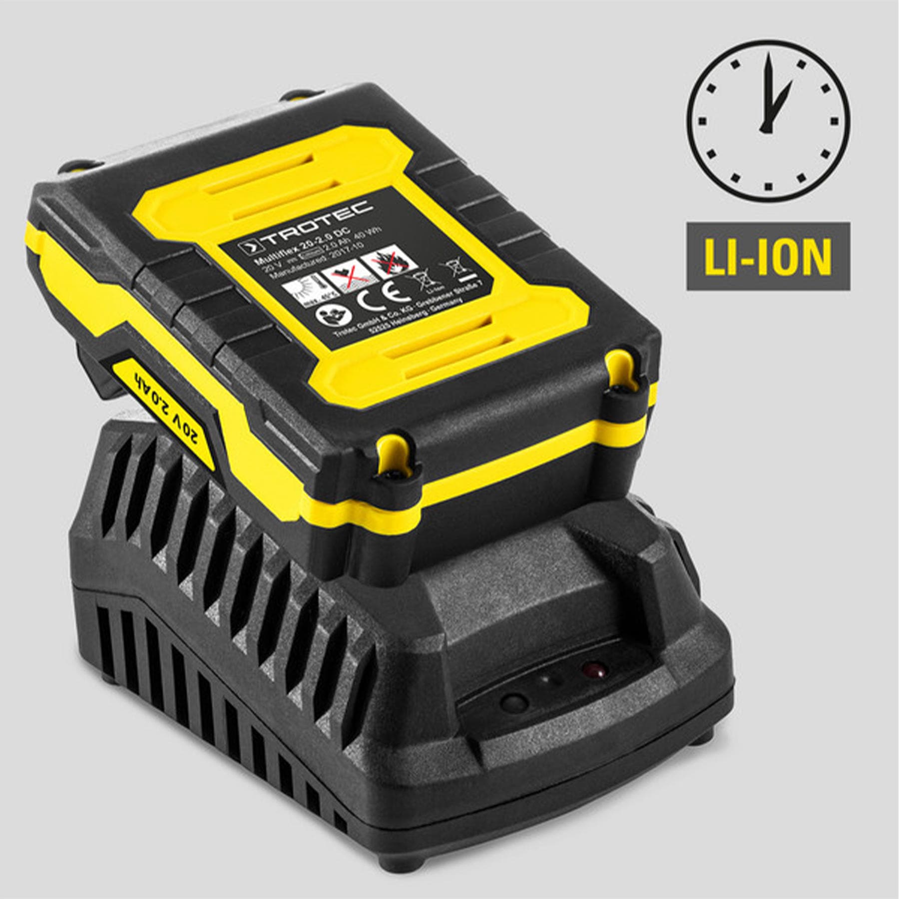Дриль-шурупокрут акумуляторний ударний Trotec PHDS 11-20V + кейс (4410000502) — 9