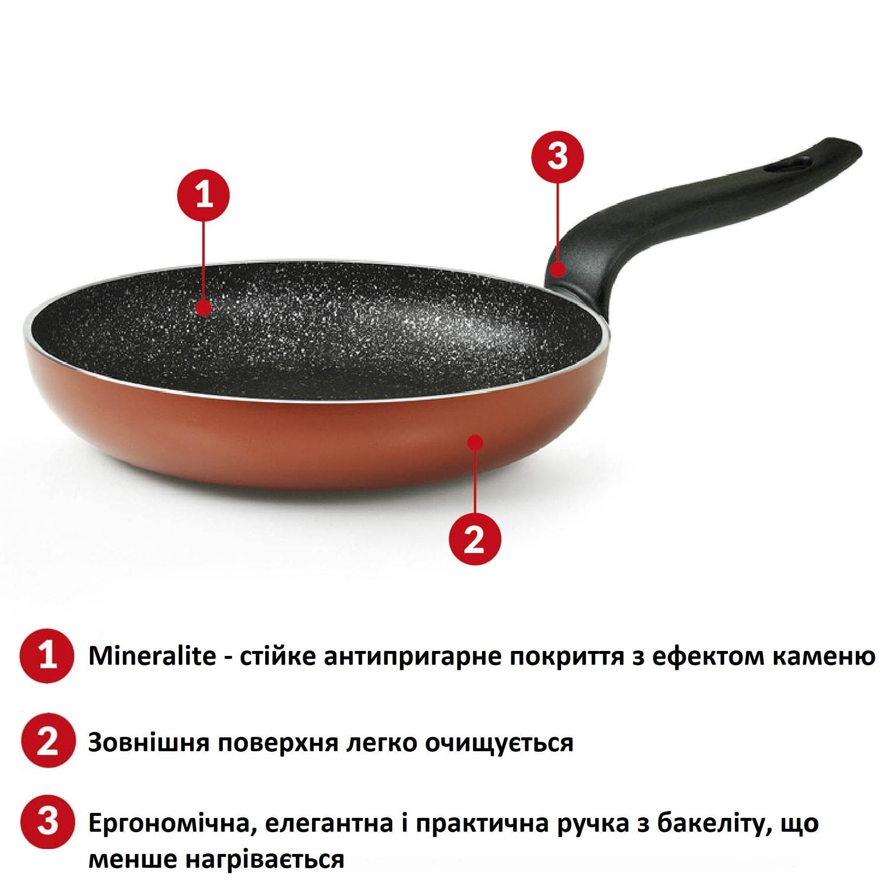 Сковорідка Flonal Pepita Granit 26 см (PGFPS2650) — 4