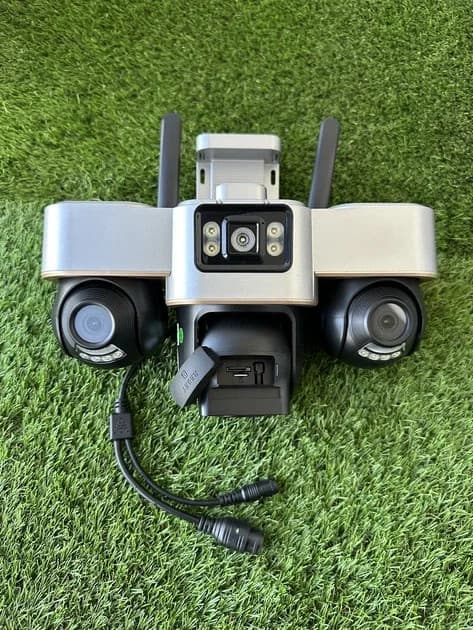 4G камера відеоспостереження Smart Net Camera V380 біла • Вулична IP-камера з 3 незалежними поворотними об'єктивами, SIM-карткою, Wi-Fi та нічним баченням — 5