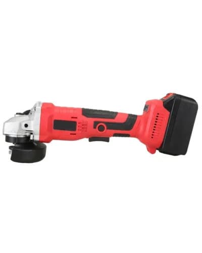 Акумуляторна кутова шліфмашина RED 48V MA798 червона • Болгарка на акумуляторі з 2 батареями, кейсом і комплектом для різання та шліфування — 5