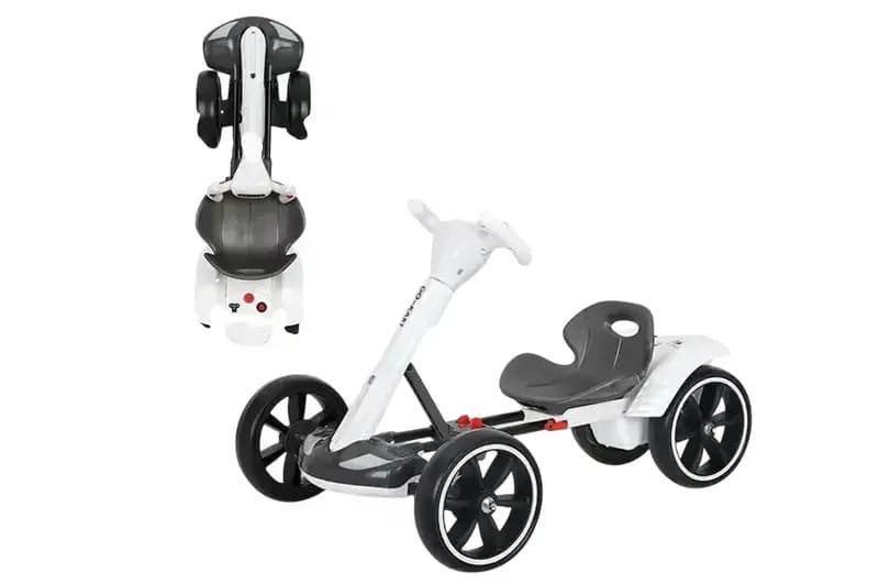 Дитячий електромобіль GO KART F1 з пультом і Bluetooth 390 Вт білий • Дитячий електрокарт GO KART F1 на акумуляторі з пультом керування — 2