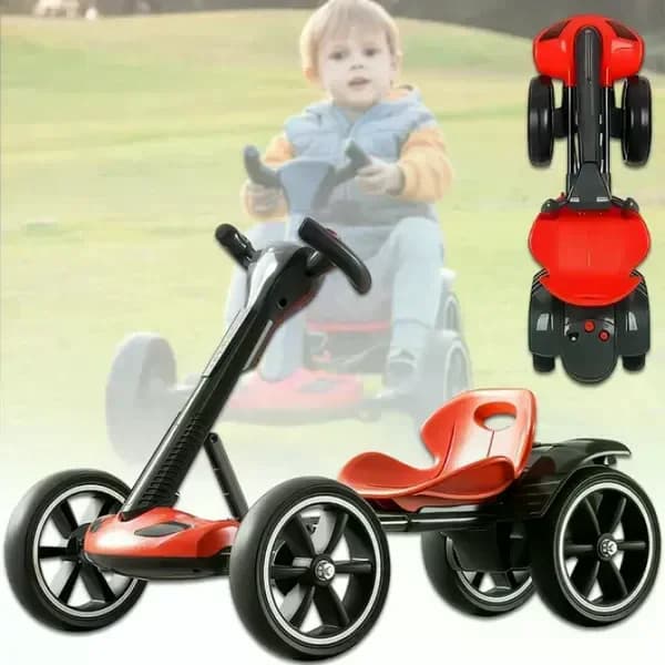 Дитячий електромобіль GO KART F1 з пультом і Bluetooth 390 Вт червоний • Дитячий електрокарт GO KART F1 на акумуляторі з пультом керування — 2