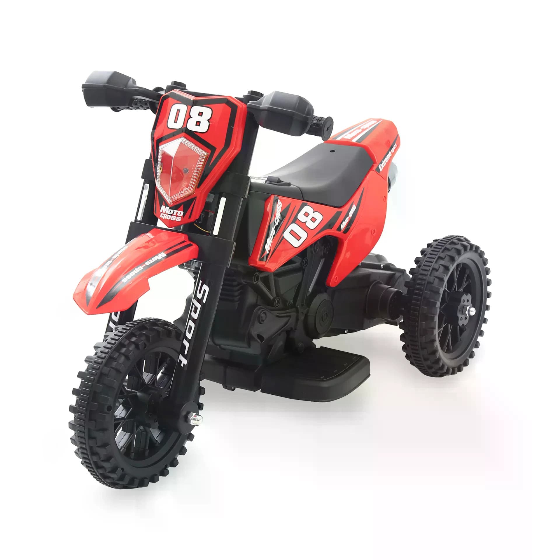 Дитячий електромотоцикл Cool Mountain 26X-130 червоний з LED і музикою • Дитячий електричний мотоцикл Cool Mountain 26X-130 з пультом, USB та акумулятором червоний — 2
