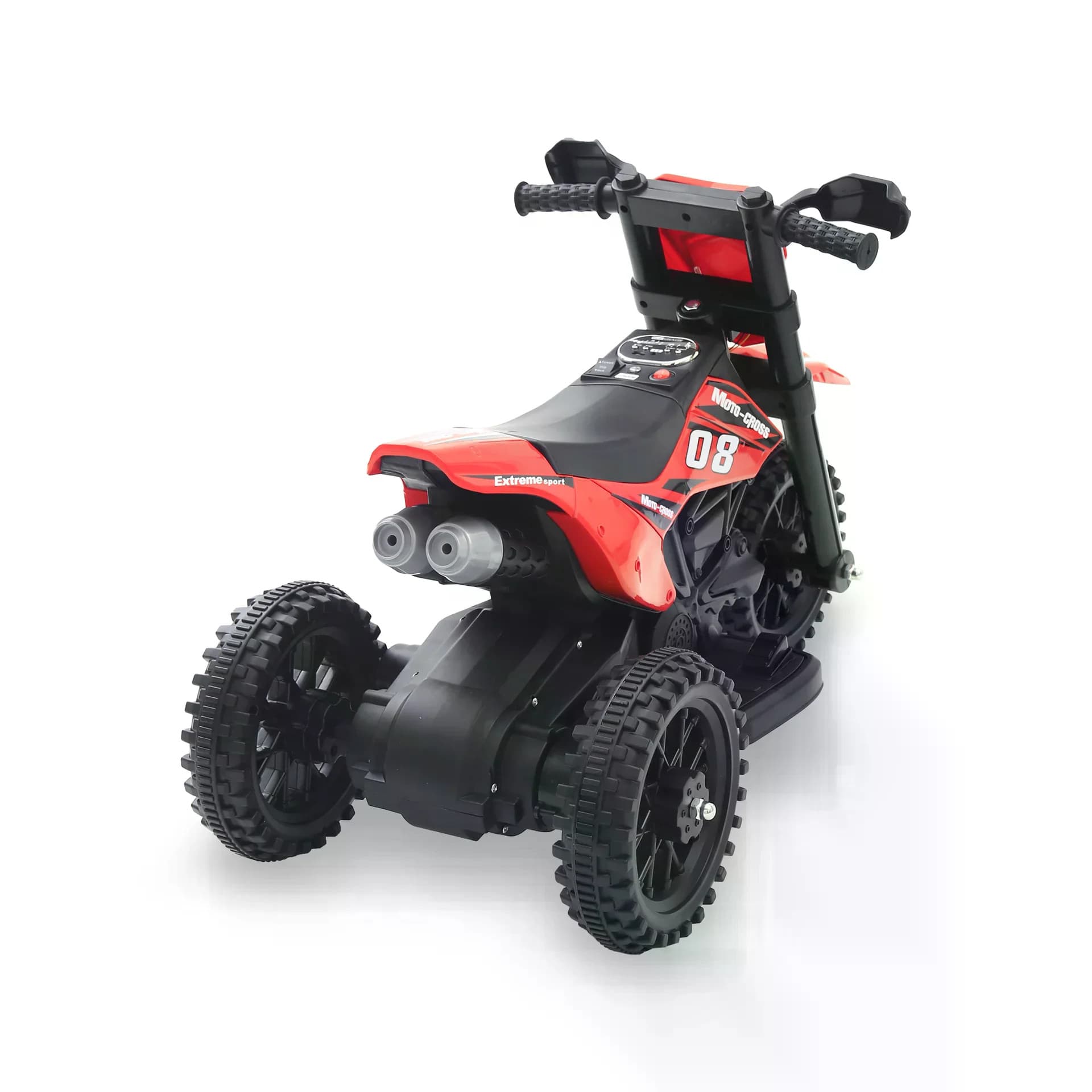 Дитячий електромотоцикл Cool Mountain 26X-130 червоний з LED і музикою • Дитячий електричний мотоцикл Cool Mountain 26X-130 з пультом, USB та акумулятором червоний — 4