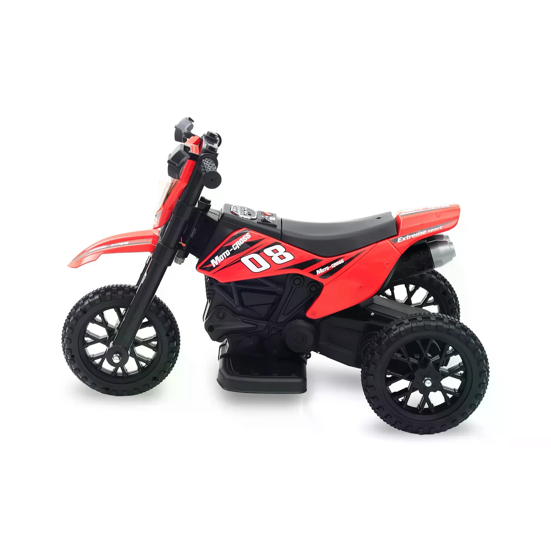 Дитячий електромотоцикл Cool Mountain 26X-130 червоний з LED і музикою • Дитячий електричний мотоцикл Cool Mountain 26X-130 з пультом, USB та акумулятором червоний — 5