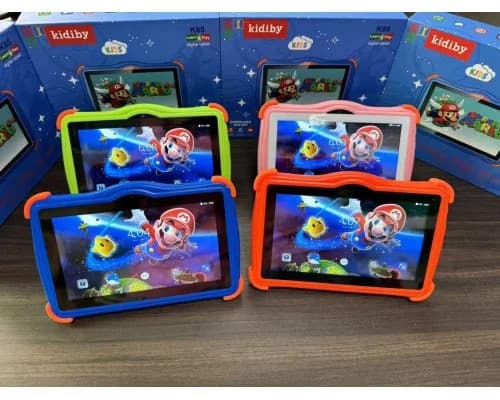 Дитячий планшет Kidiby K85 у прогумованій кришці з Wi-Fi на Android 7 дюймів • Дитячий Android планшет у захисному чохлі для ігор, навчання, мультфільмів і подарунка дитині — 3