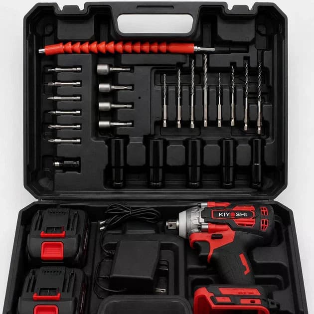 Електричний гайковерт MA752 24V з 2 акумуляторами RED • Акумуляторний гайковерт MA752 для гайок, болтів, авто, гаража та майстерні — 5