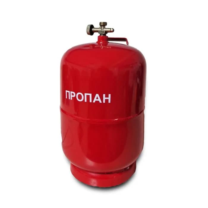 Газовий балон 12 л з пальником 22 см побутовий комплект • Туристичний газовий комплект 2200 Вт з конфоркою, краном-перехідником і ручкою для перенесення — 4