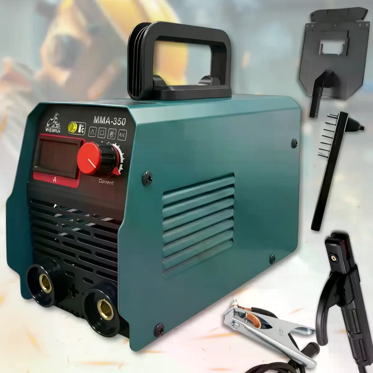 Інверторний зварювальний апарат DOMOTEC MMA-350 16.4kVA • Зварювальний інвертор для ручного дугового зварювання MMA, ремонту, гаража та будівельних робіт — 3