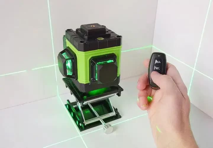 Лазерний рівень 3D із зеленим променем IE12A MA475 • Самовирівнювальний лазерний нівелір для ремонту, оздоблення та точної розмітки — 4