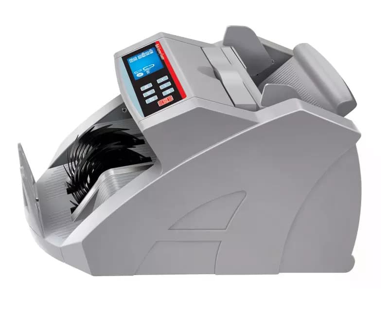 Лічильна машинка MG-2089 біла • Лічильник банкнот Bill Counter 2089 UV/MG з детектором валют, фасуванням і виносним дисплеєм — 6