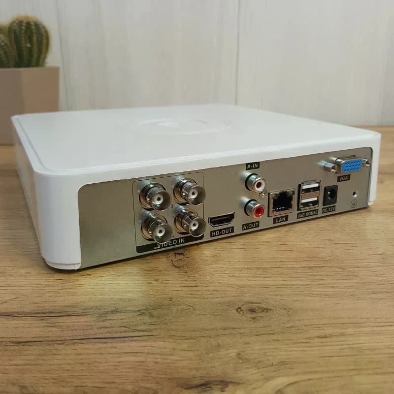 Набір камер відеоспостереження DVR білий • Комплект Full CCTV AHD 1080P з реєстратором для дому, офісу, складу, магазину та ділянки — 5