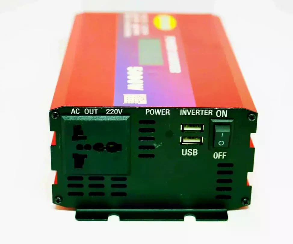 Перетворювач напруги 5000W 12V/24V у 220V з LCD-дисплеєм і підтримкою сонячної панелі • Інвертор для дому, авто, дачі та резервного живлення — 2