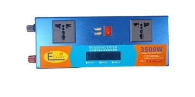 Перетворювач напруги LCD SMART 3500W 12V/24V у 220V • Автомобільний інвертор для акумулятора, дому, авто та резервного живлення — 3