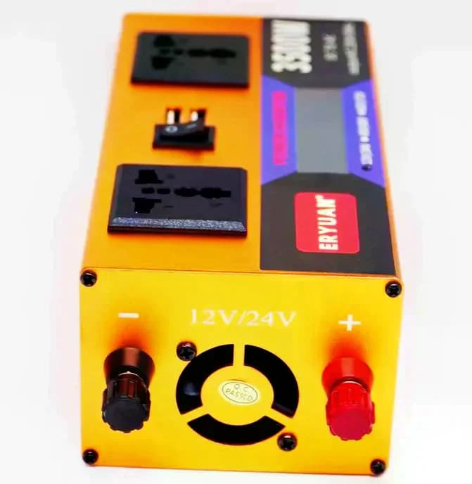 Перетворювач напруги LCD SMART 3500W 12V/24V у 220V • Автомобільний інвертор для акумулятора, дому, авто та резервного живлення — 4