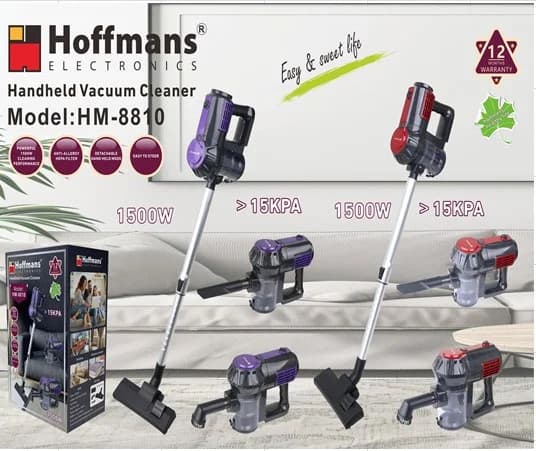 Пилосос Hoffmans HM-8810 1500 Вт • Вертикальний контейнерний пилосос 2 в 1 з HEPA-фільтром і 3 насадками — 2