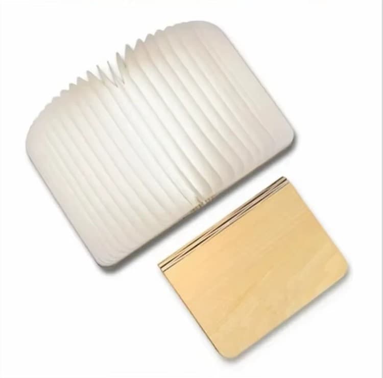 Складана LED-лампа-книжка з акумулятором, 22×16 см — 2