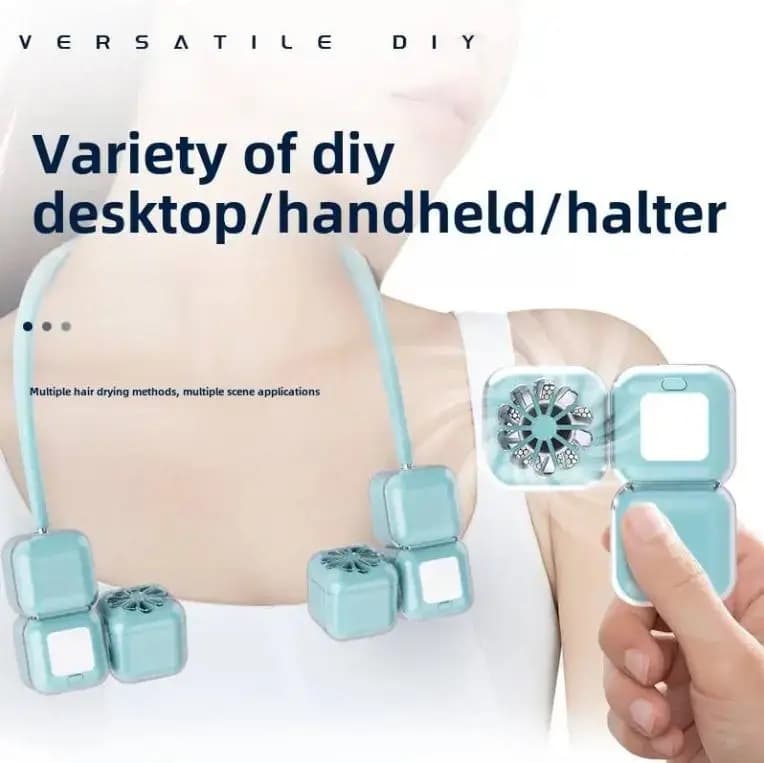 Вентилятор на шию Ice Cube LY-955 • Персональний USB-вентилятор з потужним обдувом та безшумною роботою — 3