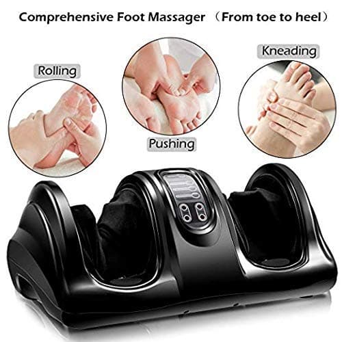 Універсальний електромасажер для ніг і стоп Shiatsu Foot Massager роликовий ∙ Електромасажер для стоп і литкових м’язів з пультом керування — 3