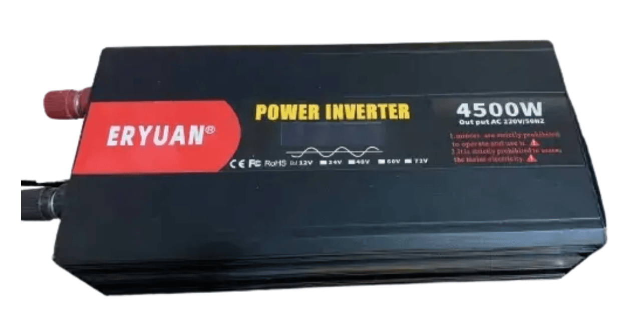 Перетворювач напруги AGM 12V → 220V 4500W чиста синусоїда з LCD-дисплеєм ∙ Перетворювач напруги AGM 12V → 220V 4500W чистий синус LCD
