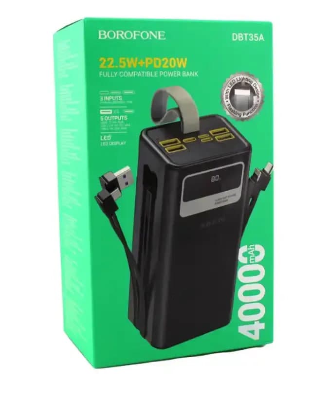 ПоверБанк з швидкою зарядкою Power Bank DBT35A • Потужний повербанк DBT35A для тривалої автономної роботи — 3
